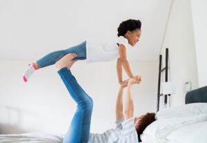 mom and daughter indoor air quality